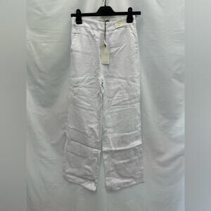 Abercrombie & Fitch White Linen Pants